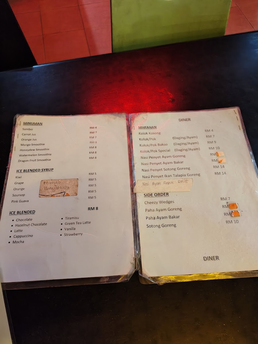 Cafe Diners Kak Mariam Photo Menu 3