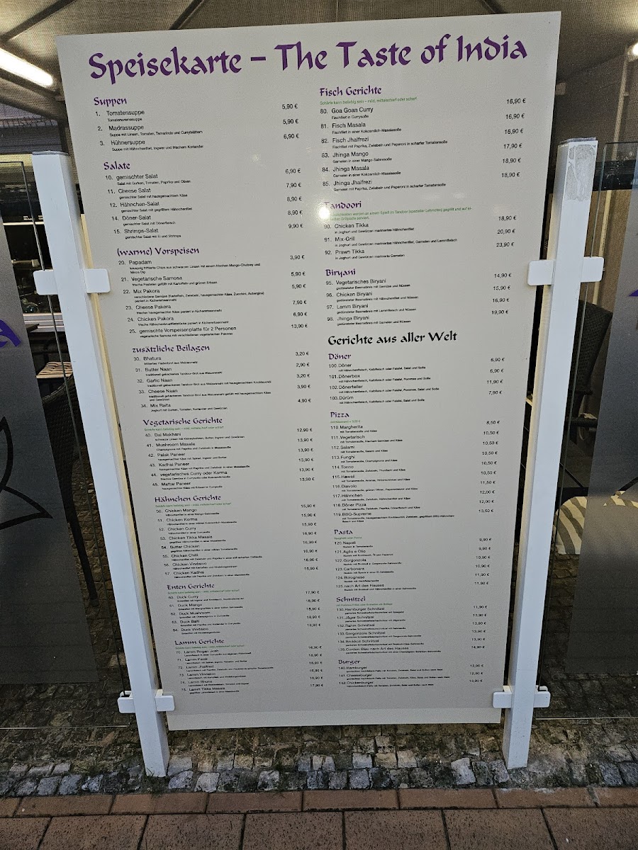 The Taste of India Photo Menu 7