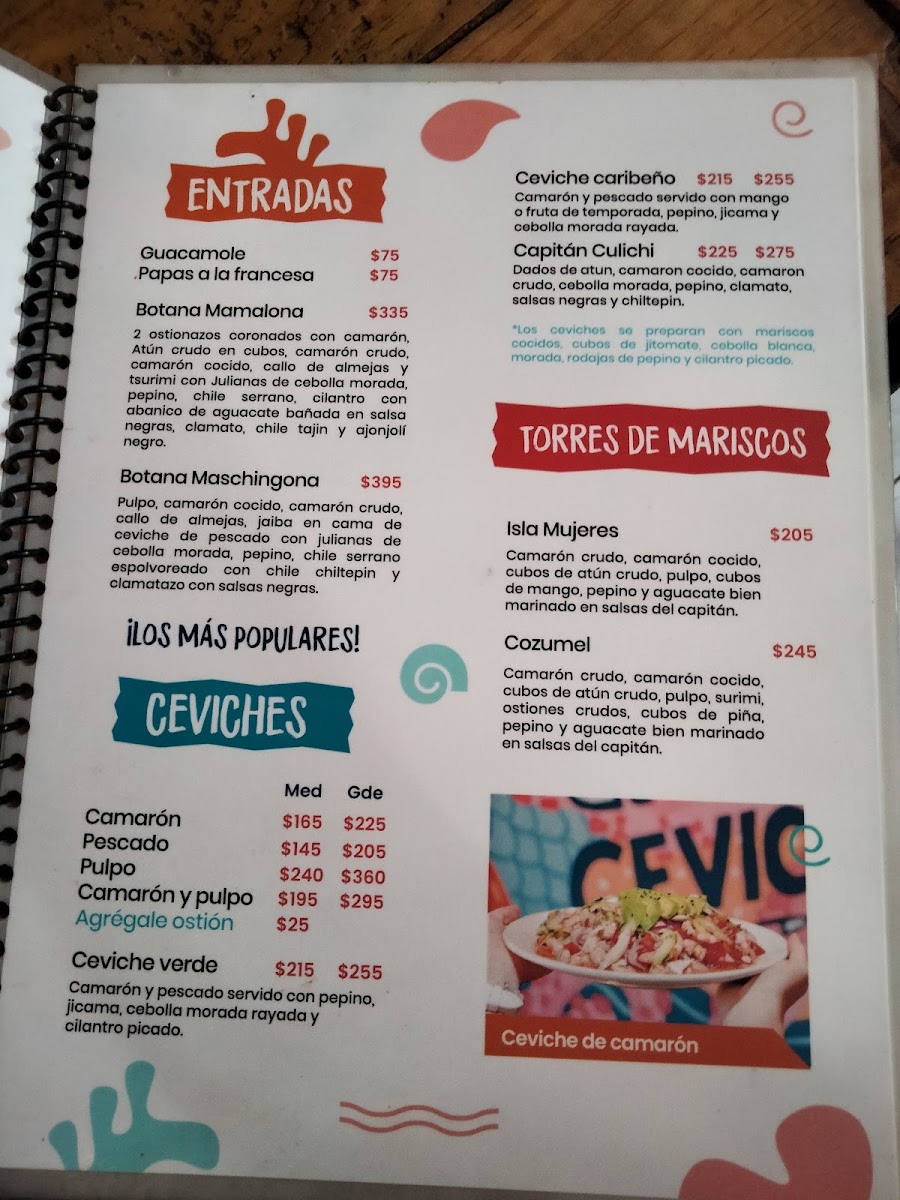 Capitán Ceviche Av. Las Torres Photo Menu 3