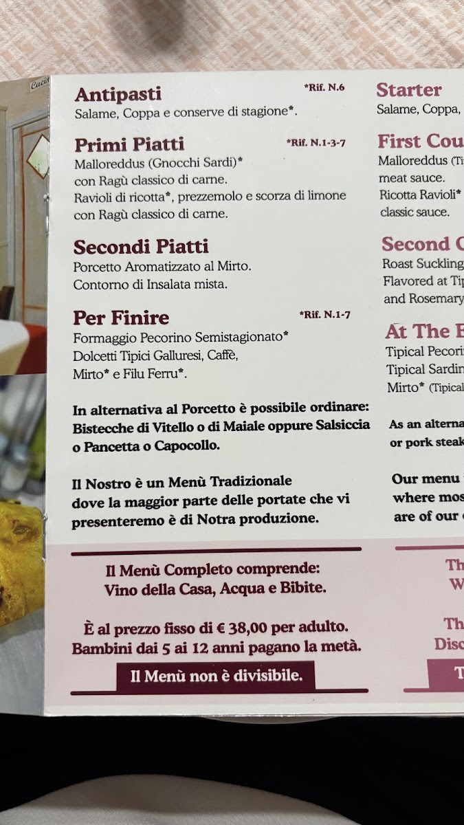 Trattoria da Paolino Photo Menu 2