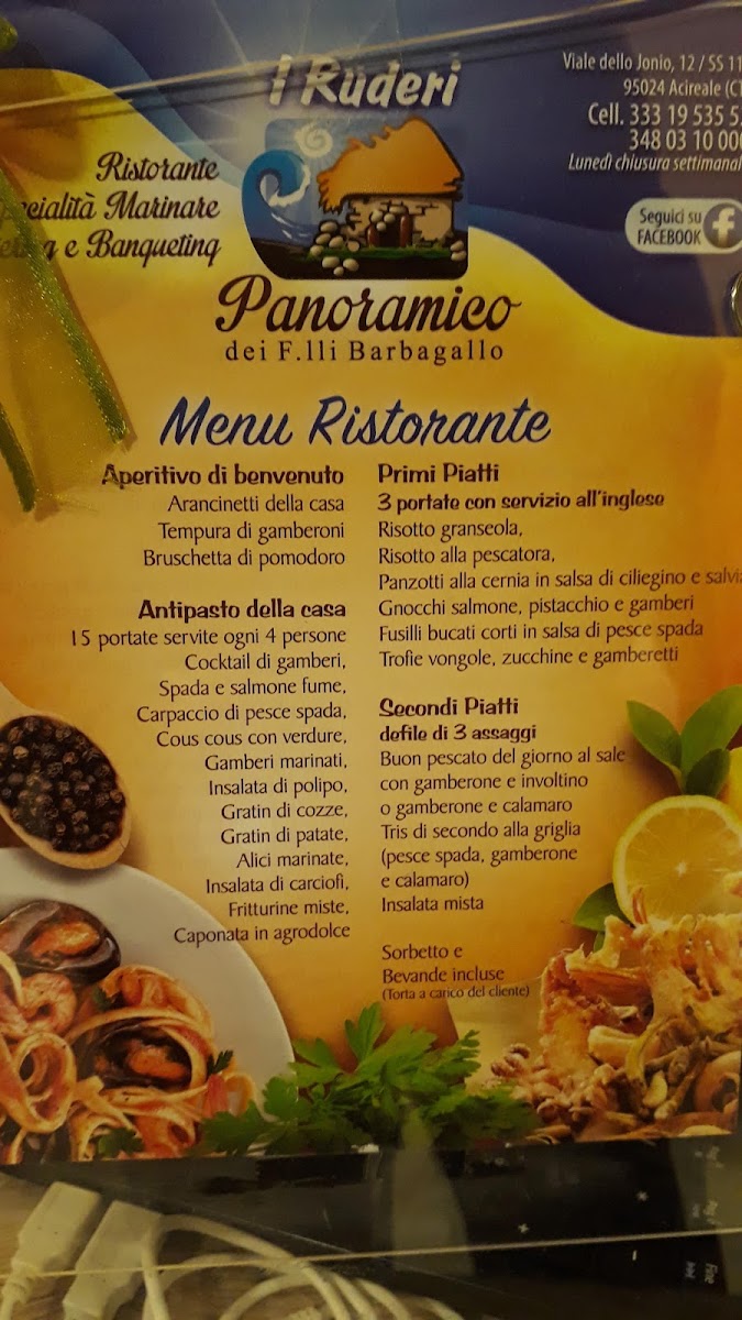 Ristorante l Ruderi Panoramico Photo Menu 1