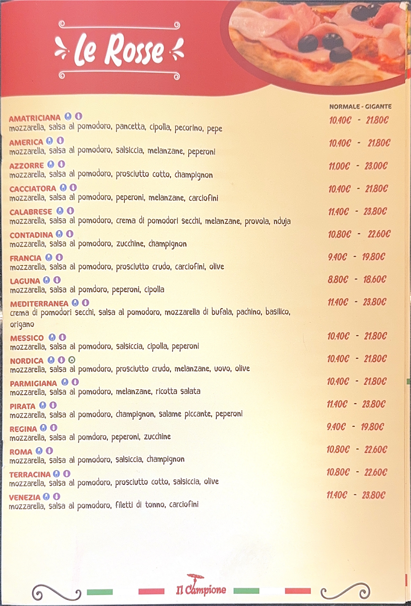Pizzeria Il Campione Acilia Photo Menu 4