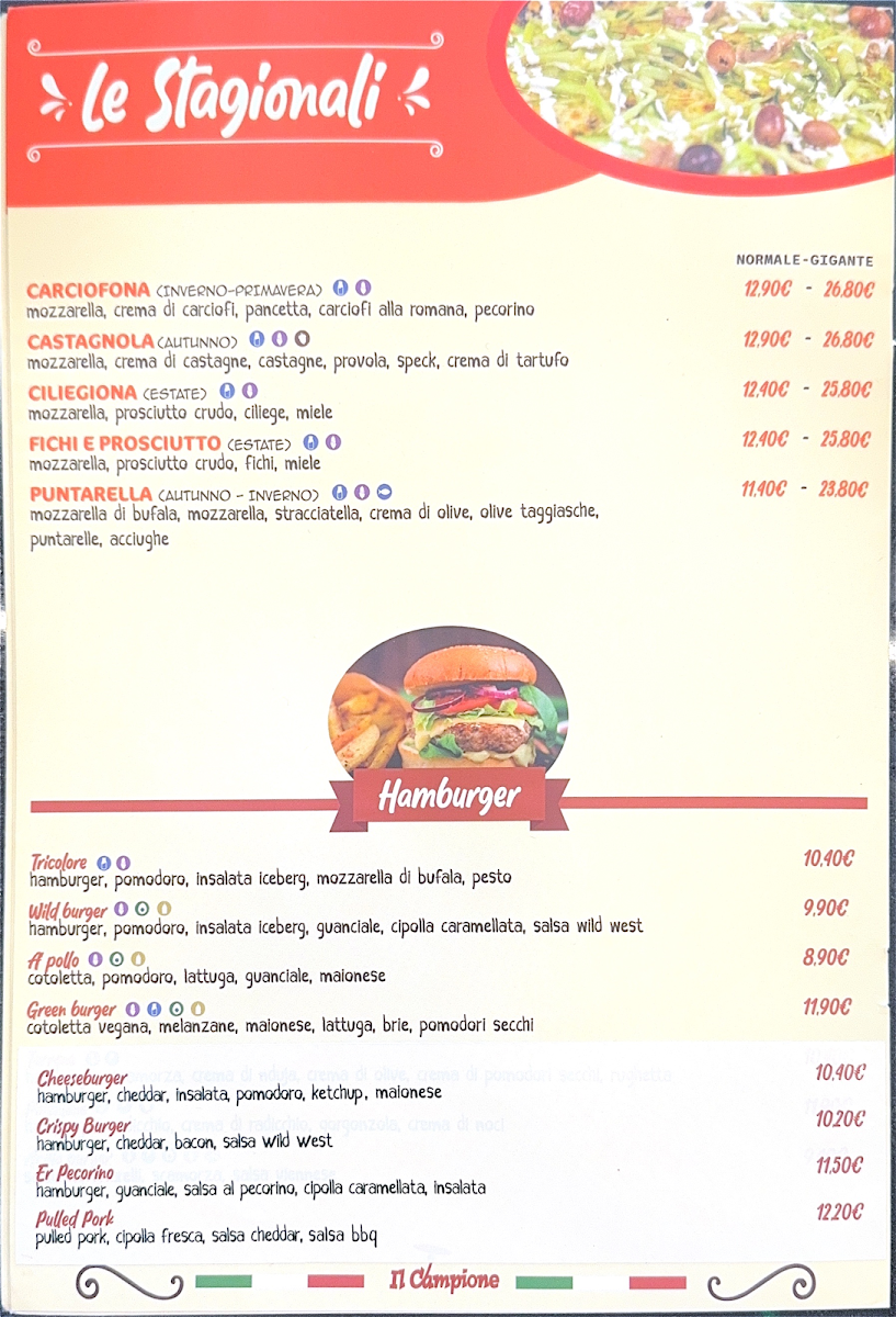 Pizzeria Il Campione Acilia Photo Menu 7