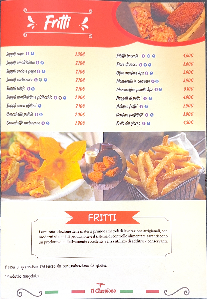 Pizzeria Il Campione Acilia Photo Menu 8