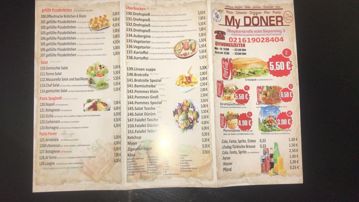 My Döner Photo Menu 1