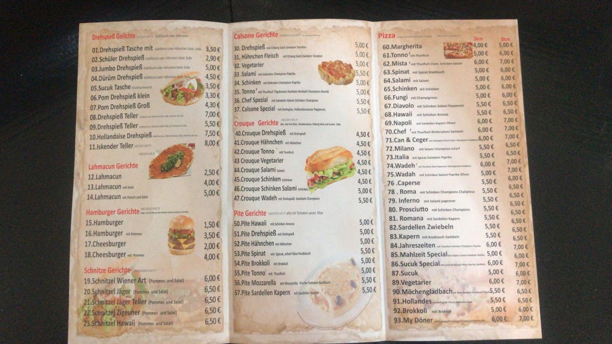 My Döner Photo Menu 2