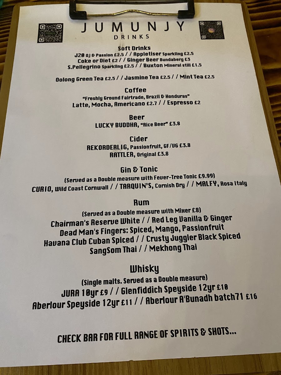 Jumunjy Thai Restaurant & Bar @ The Old Post Office Photo Menu 1