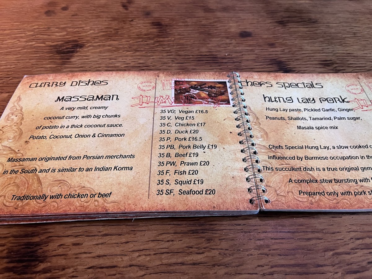 Jumunjy Thai Restaurant & Bar @ The Old Post Office Photo Menu 3