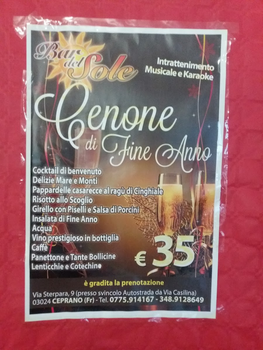 Ristorante del Sole Photo Menu 1