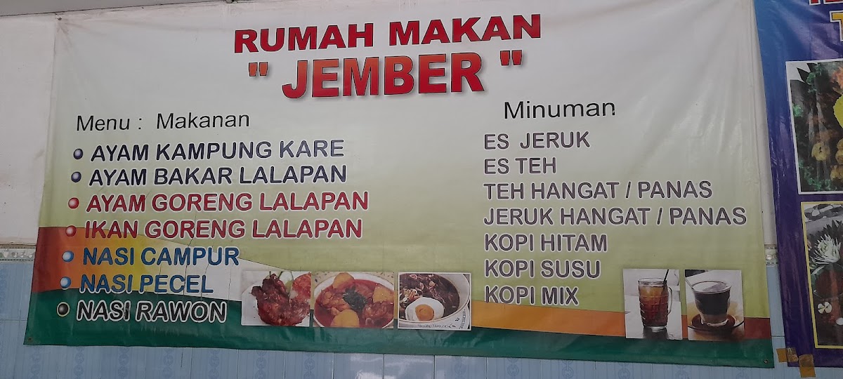 Rumah Makan Jember Photo Menu 2