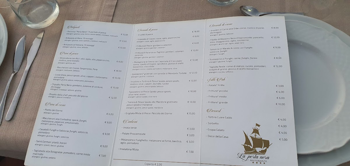 La Perla Nera Ristorante / Pub Photo Menu 4