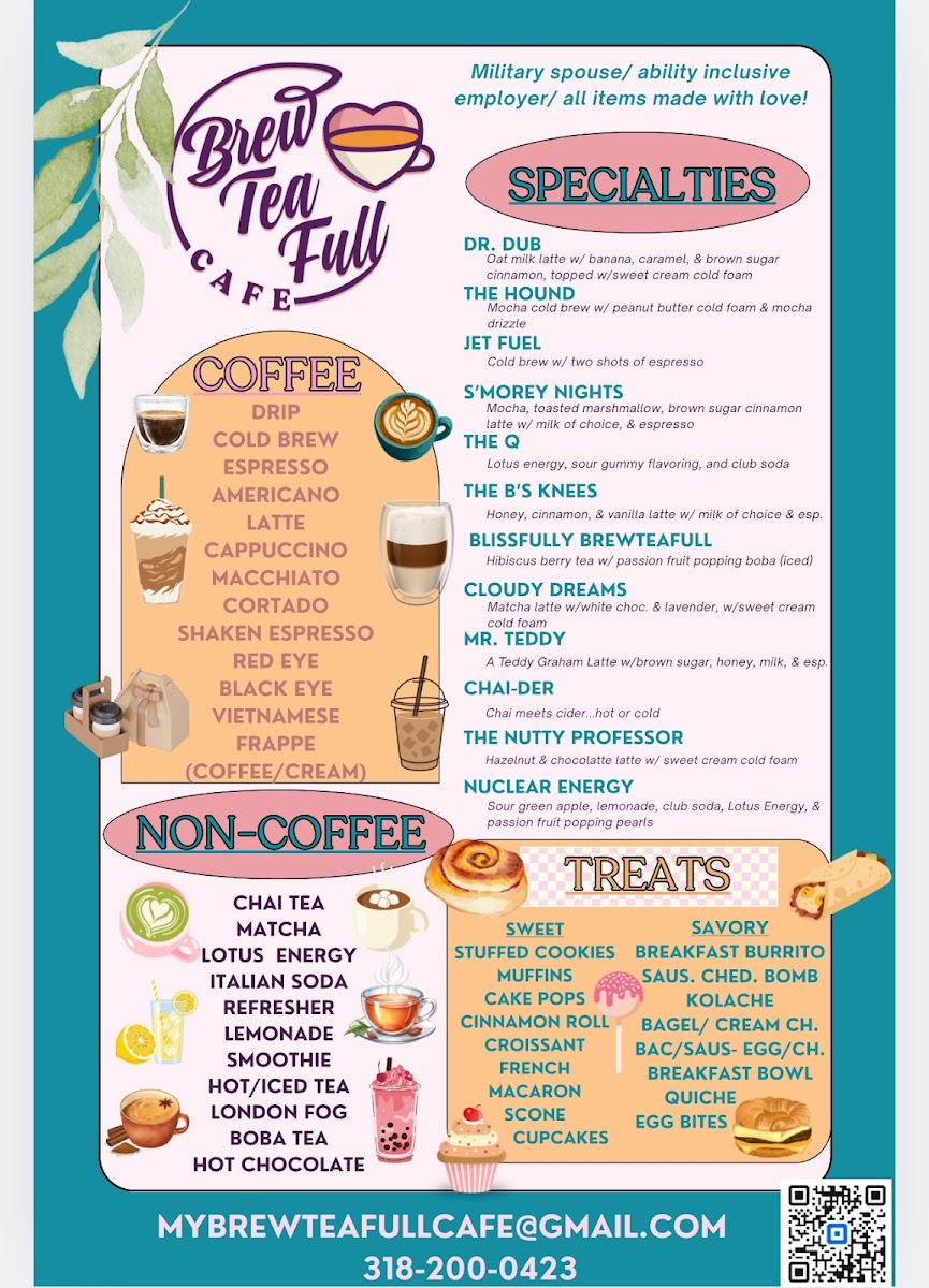 BrewTeaFull Cafe, at BUFF Event Center Photo Menu 1