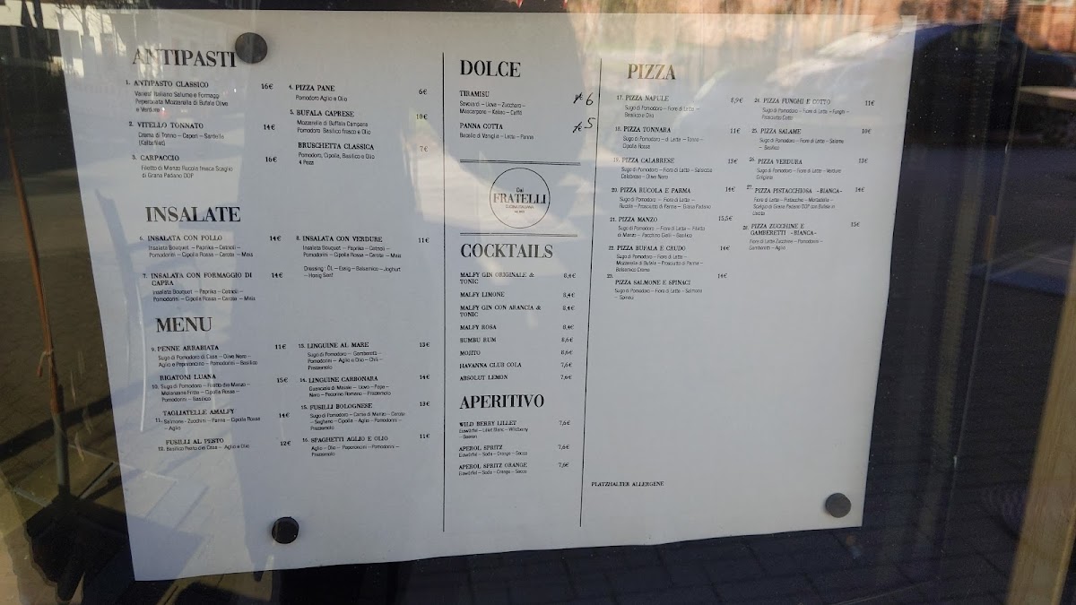 Dai Fratelli Photo Menu 2