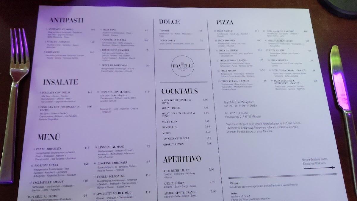 Dai Fratelli Photo Menu 4