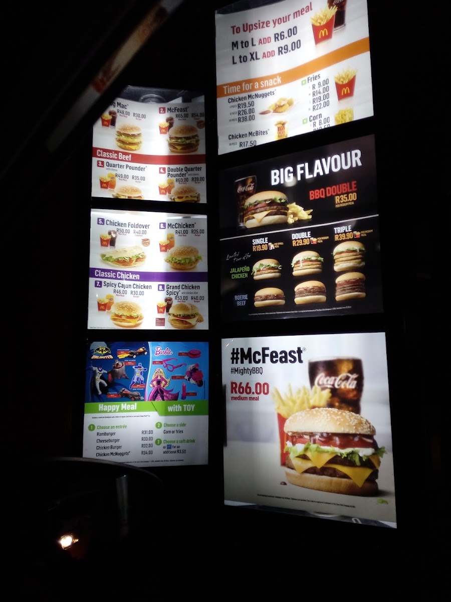 McDonald's Oxford Road Drive-Thru Photo Menu 3