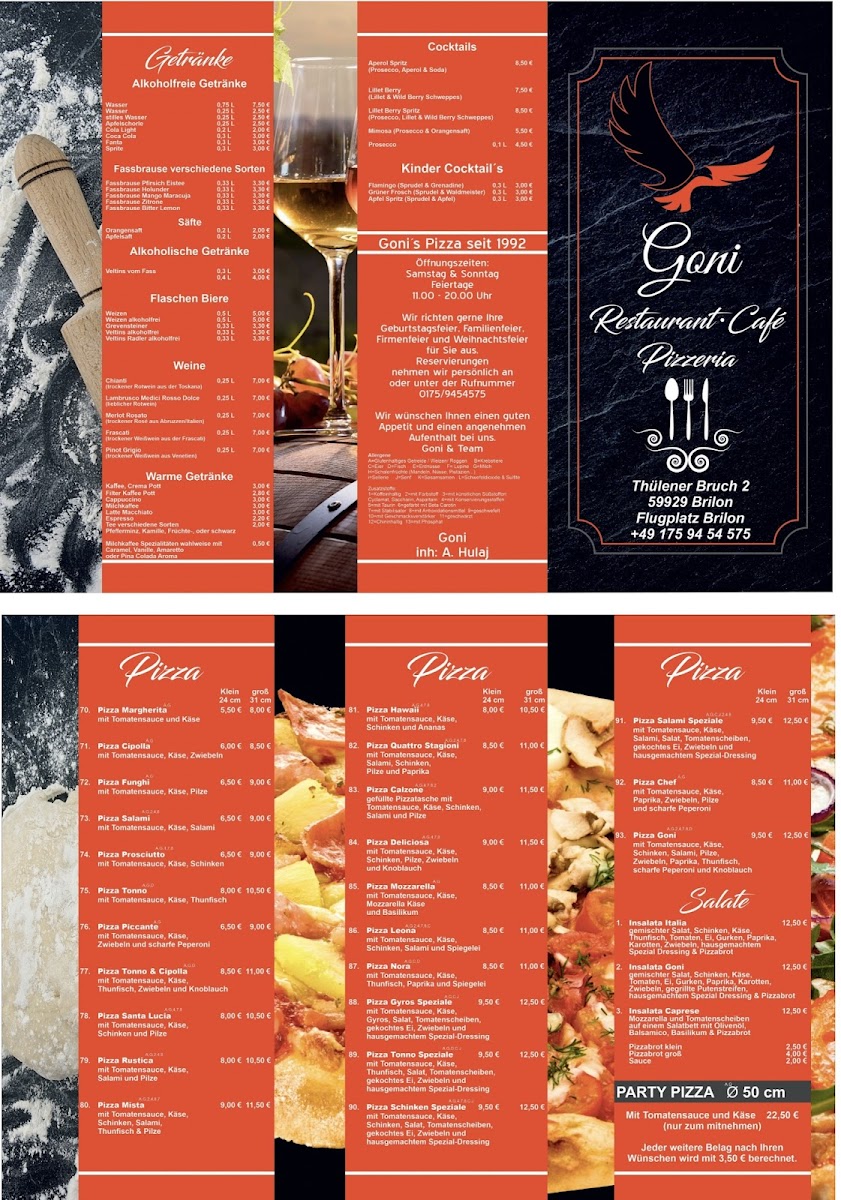 Restaurant - Café - Pizzeria GONI Photo Menu 2