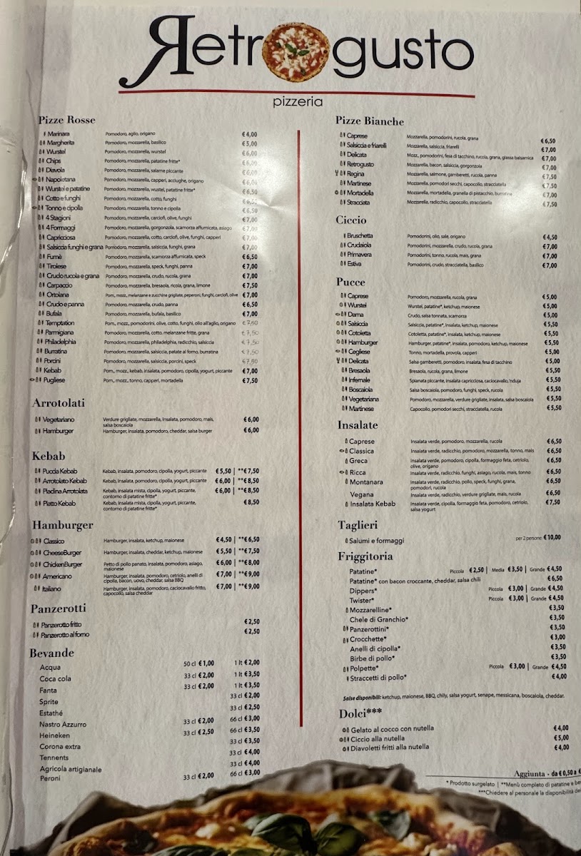 Retrogusto - Pizzeria Photo Menu 1