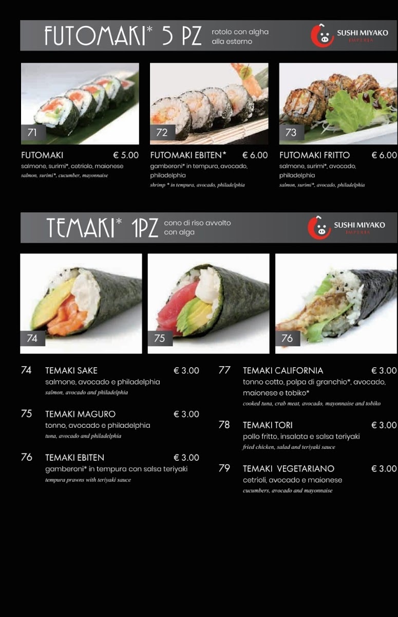 Miyako sushi Photo Menu 9