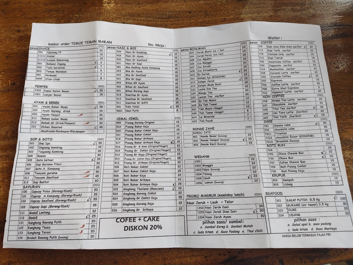 Temoe Teman Makan Photo Menu 4