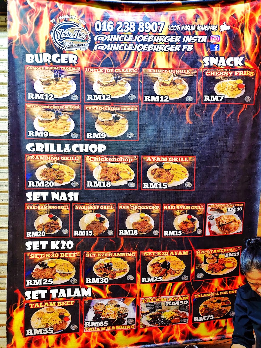 Uncle Joe Burger Sinsuran Photo Menu 1