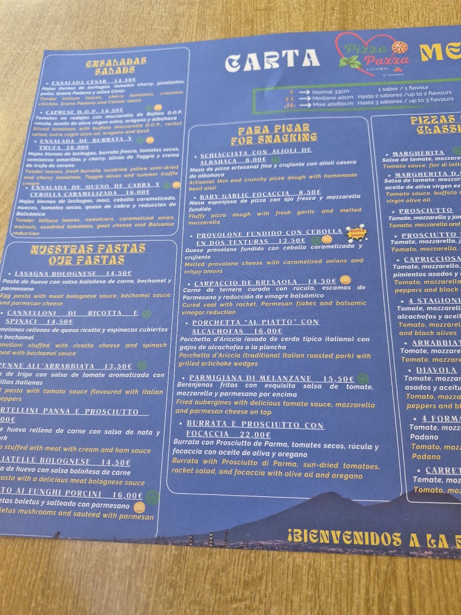 Pizza Pazza - Santa Eulalia del Río Photo Menu 1
