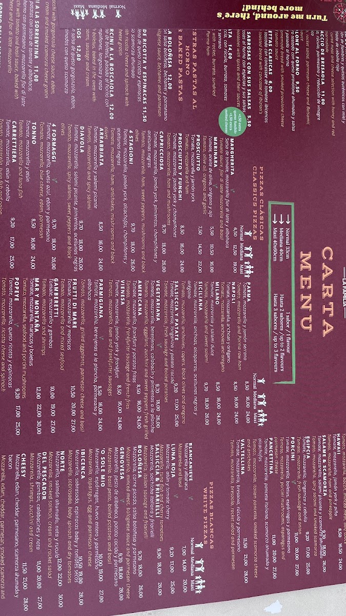 Pizza Pazza - Santa Eulalia del Río Photo Menu 10