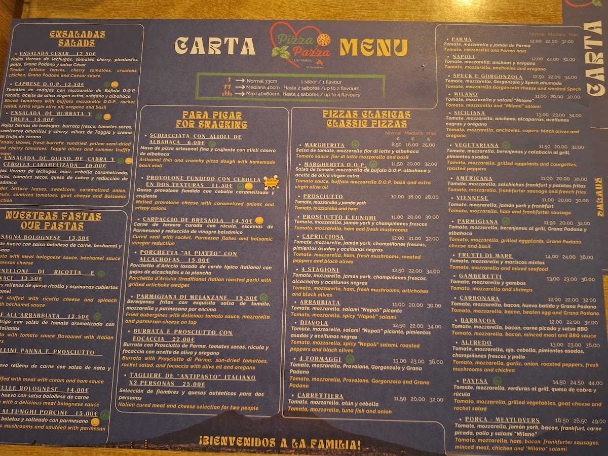 Pizza Pazza - Santa Eulalia del Río Photo Menu 2