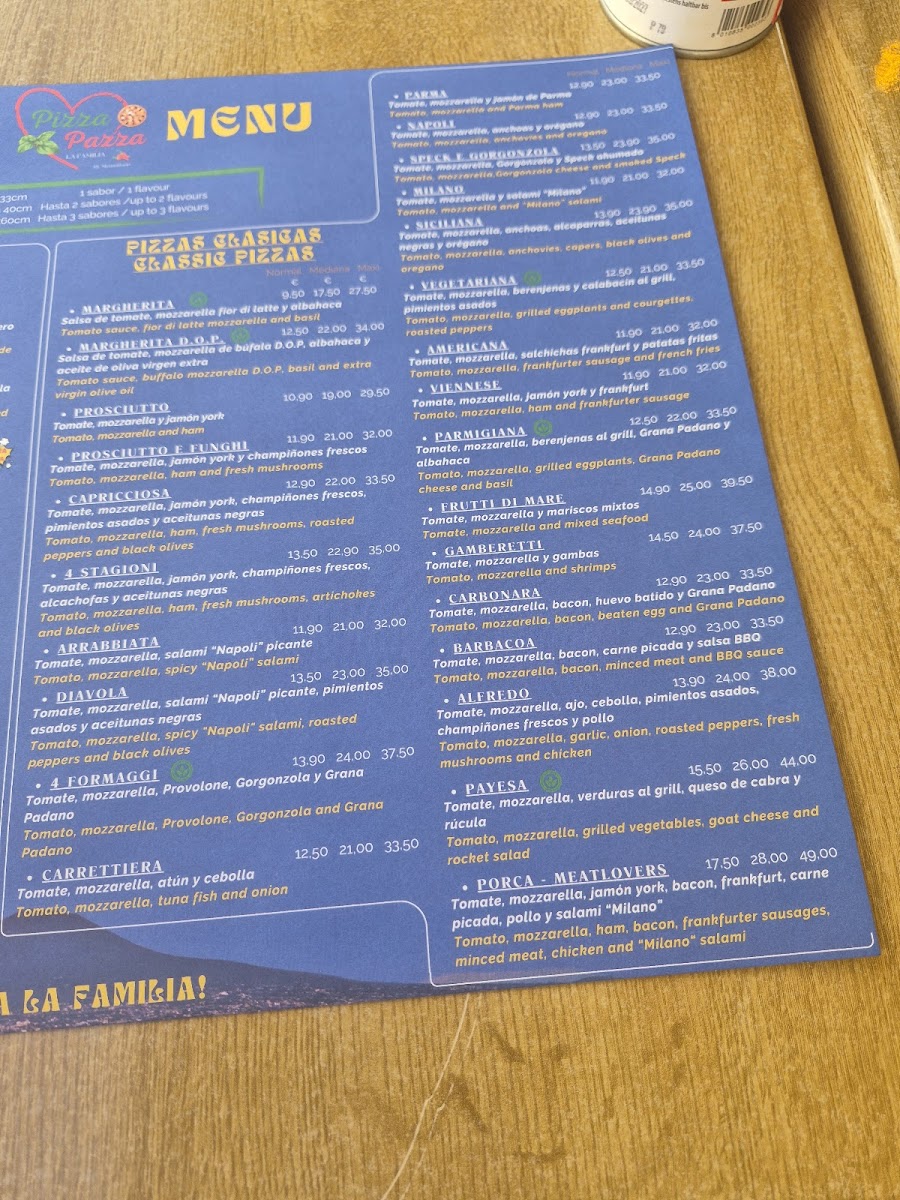 Pizza Pazza - Santa Eulalia del Río Photo Menu 4