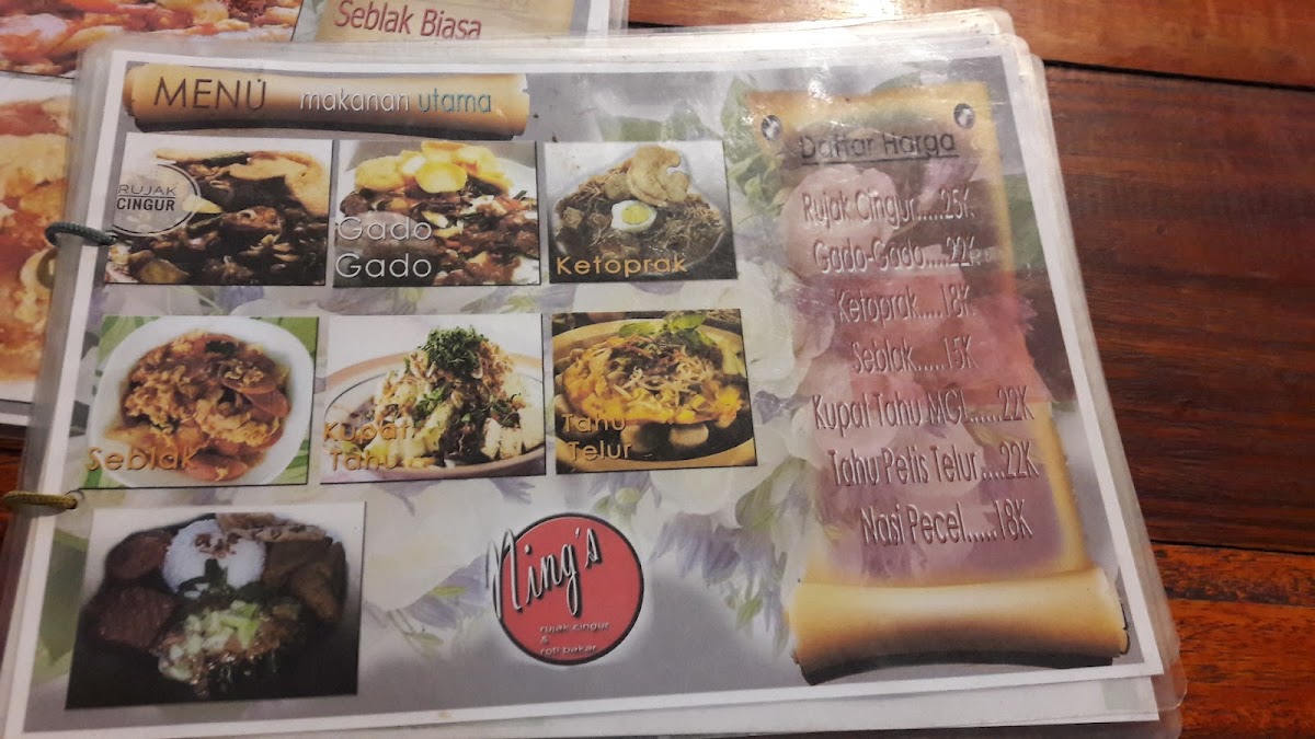 NING's Rujak Cingur Dan Katering Photo Menu 7
