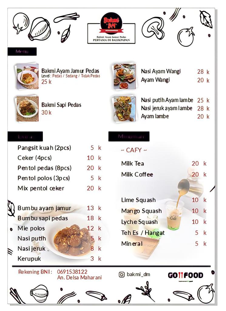 Bakmi DM 2 Photo Menu 1
