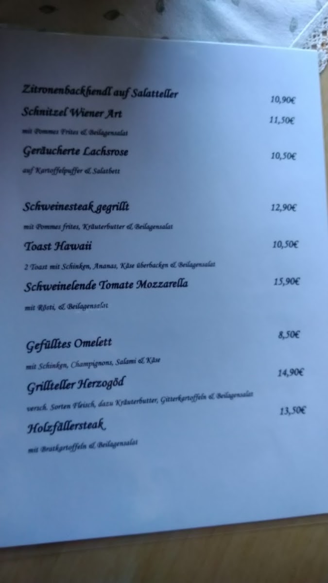 Heidis Kaffeestüberl Photo Menu 3