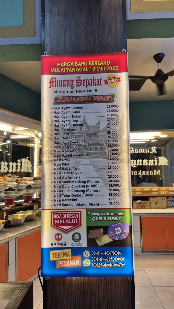 Rumah Makan Minang Sepakat Photo Menu 7