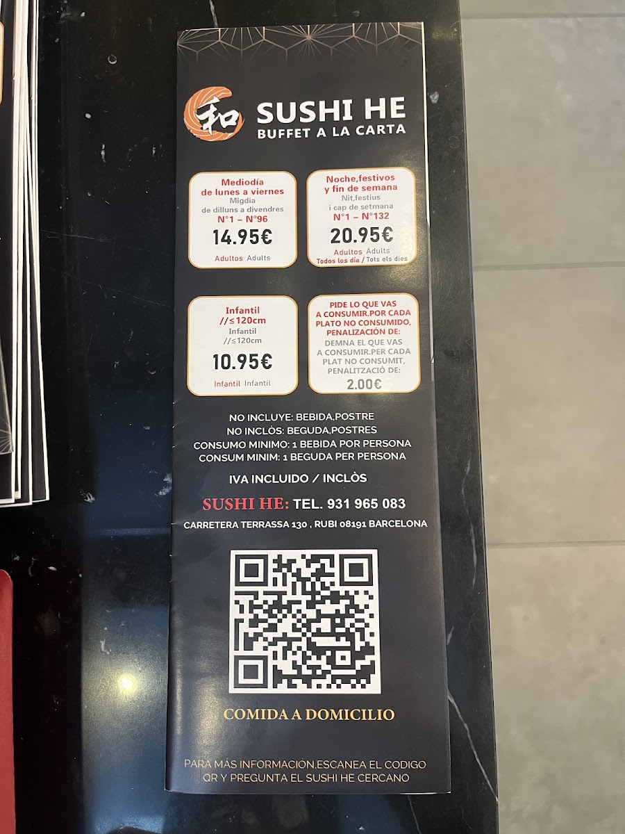 sushi he Photo Menu 2