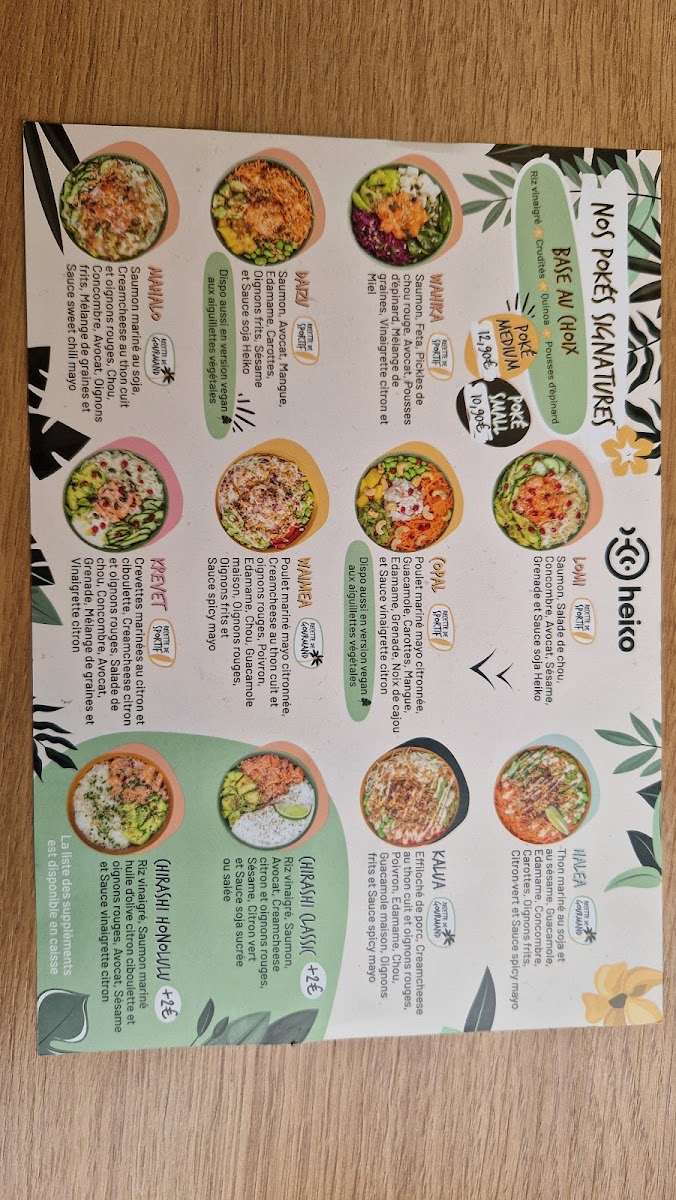 Heiko Poké bowl - Blois Photo Menu 1
