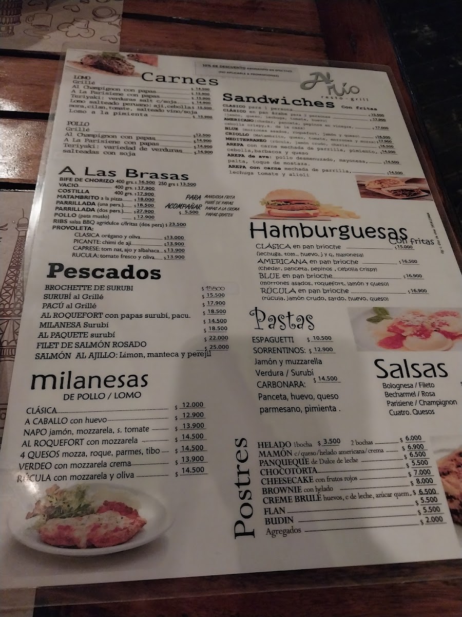 Al Río Resto Grill Photo Menu 1
