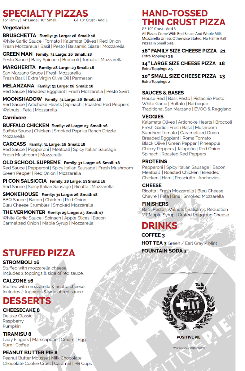 Positive Pie Woodstock Photo Menu 1