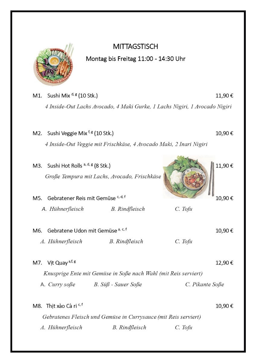Mr.Trung Viet Cuisine - Sushi Photo Menu 2