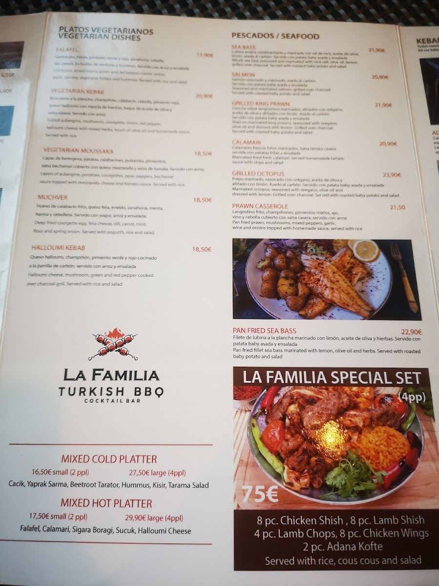 LA FAMILIA TURKISH BBQ COCTAILBAR Photo Menu 8