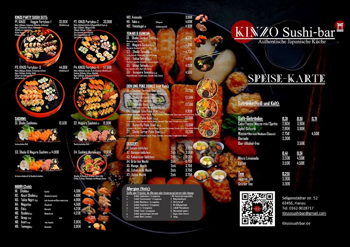 Kinzo Sushi bar Photo Menu 1
