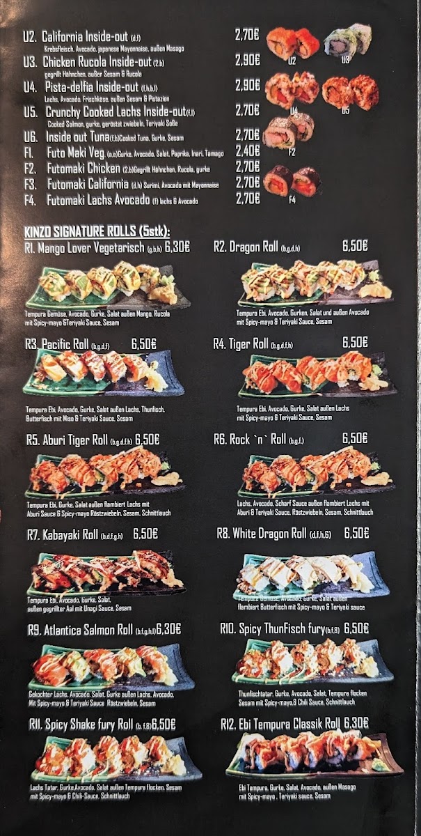 Kinzo Sushi bar Photo Menu 6