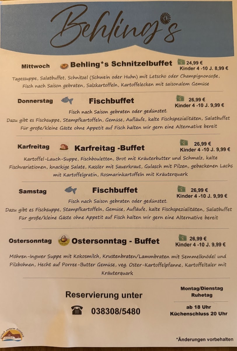Gaststube Behling*s Photo Menu 1