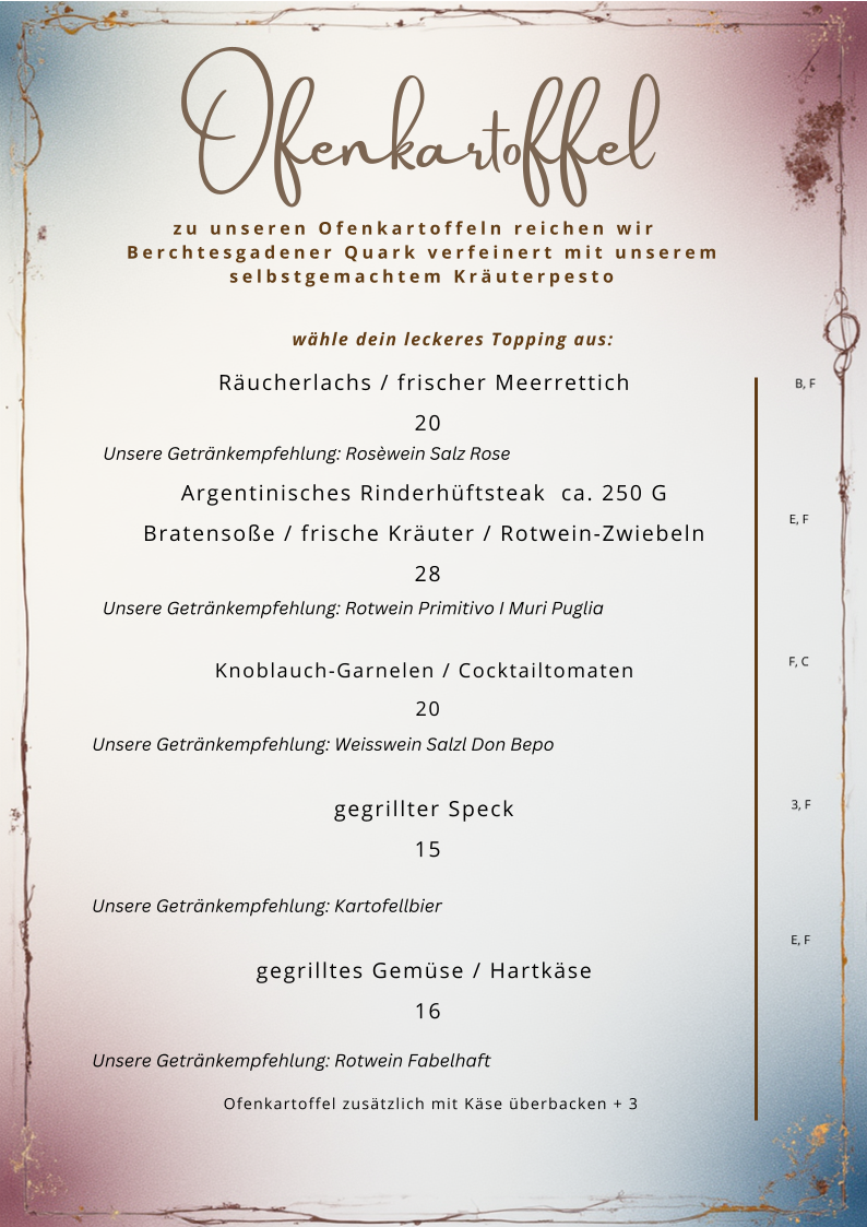 Restaurant Landsberg - Das Kartoffelwerk Photo Menu 1
