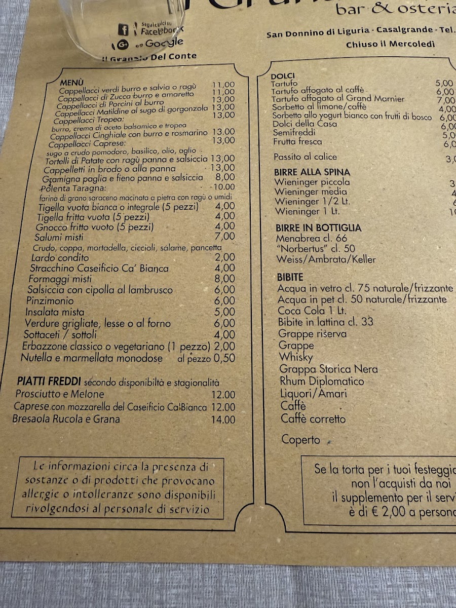 Granaio Del Conte Photo Menu 1