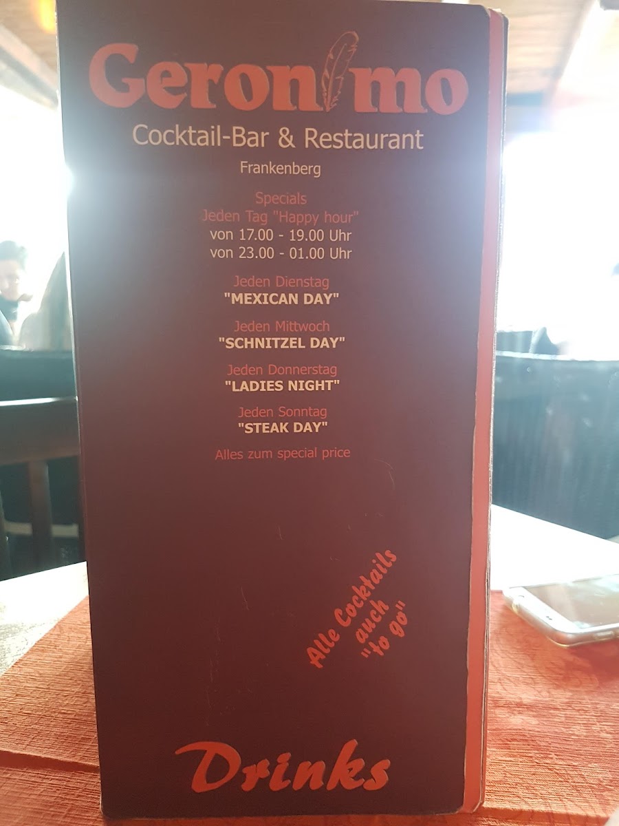 Geronimo Restaurant & Cocktailbar Photo Menu 10