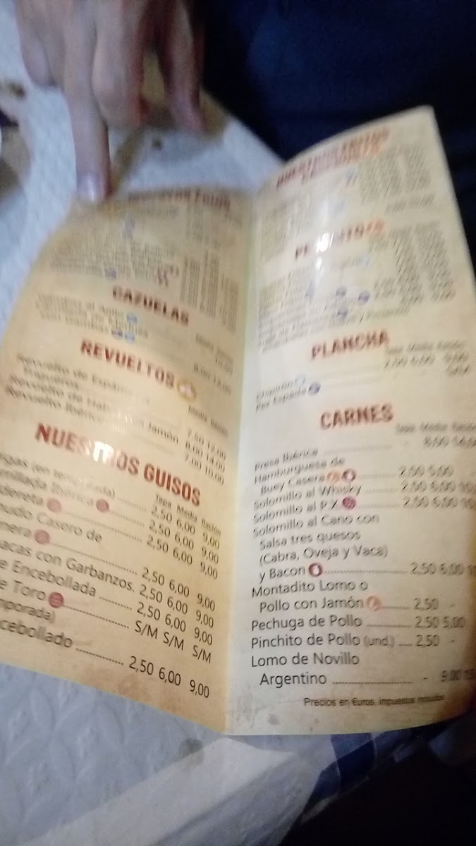 Bodega Bar El Cano Photo Menu 10