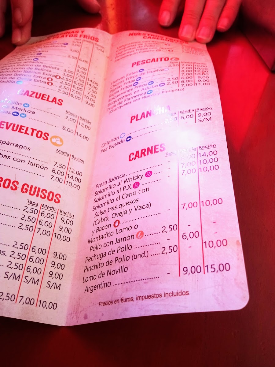 Bodega Bar El Cano Photo Menu 3