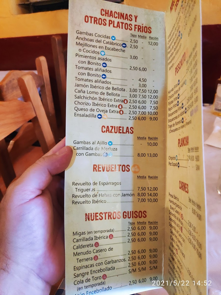 Bodega Bar El Cano Photo Menu 6
