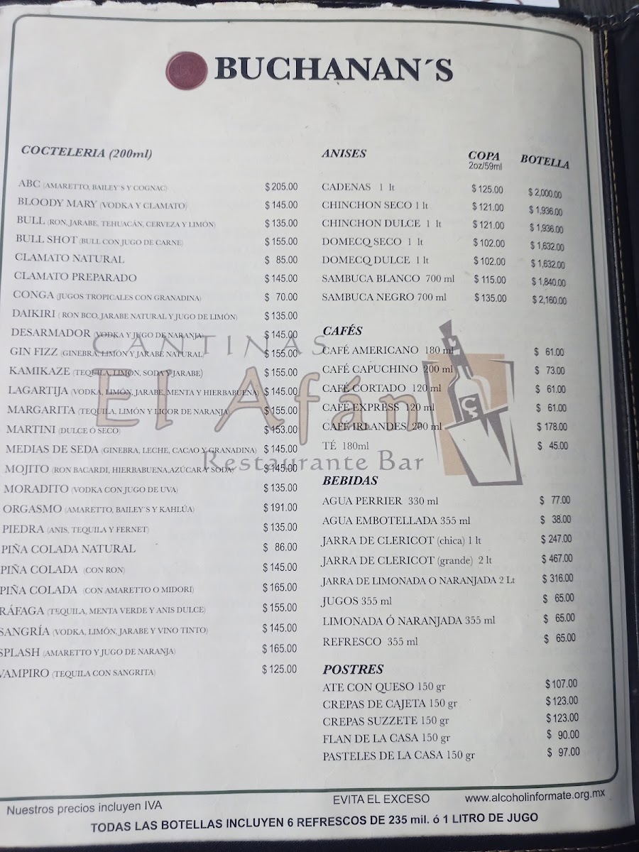 El Afán Restaurante Bar Photo Menu 4