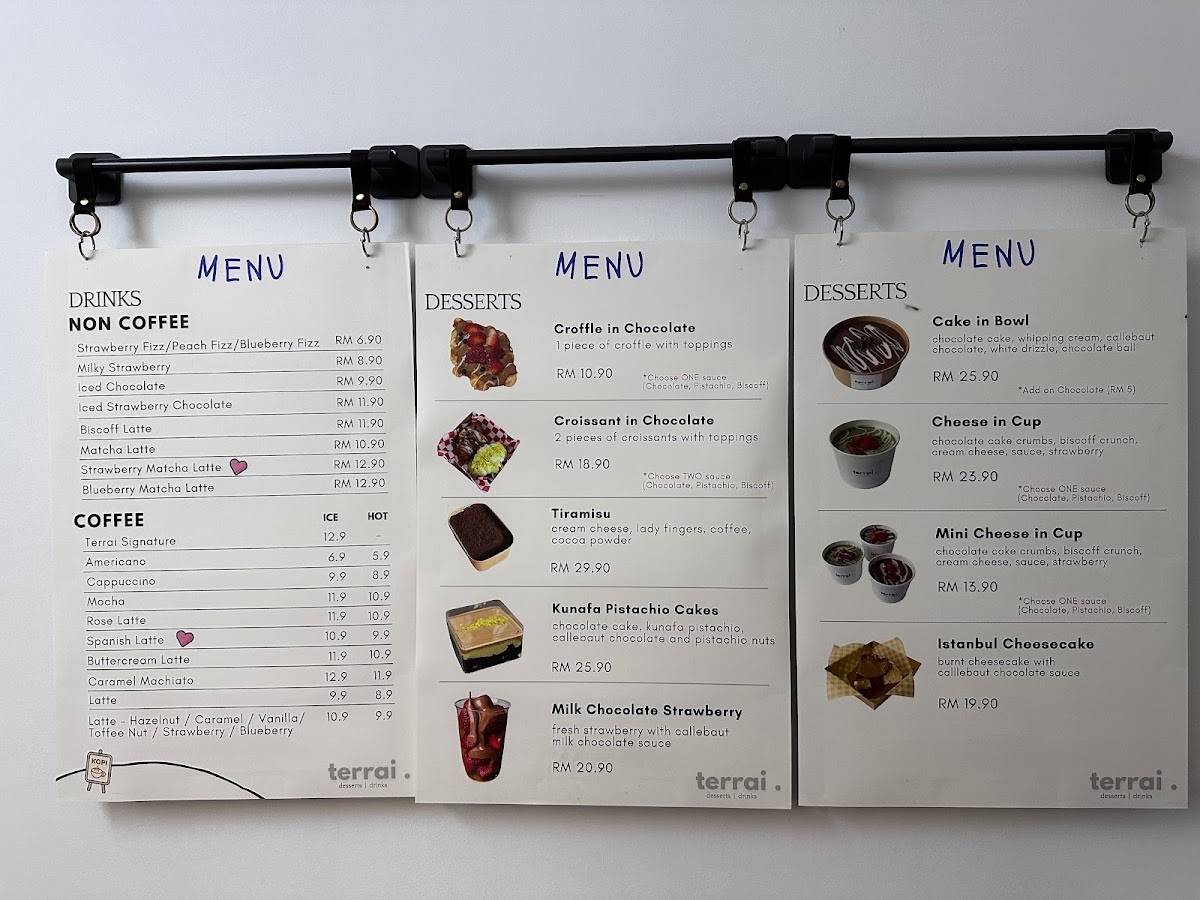 Terrai Desserts & Drinks Photo Menu 5