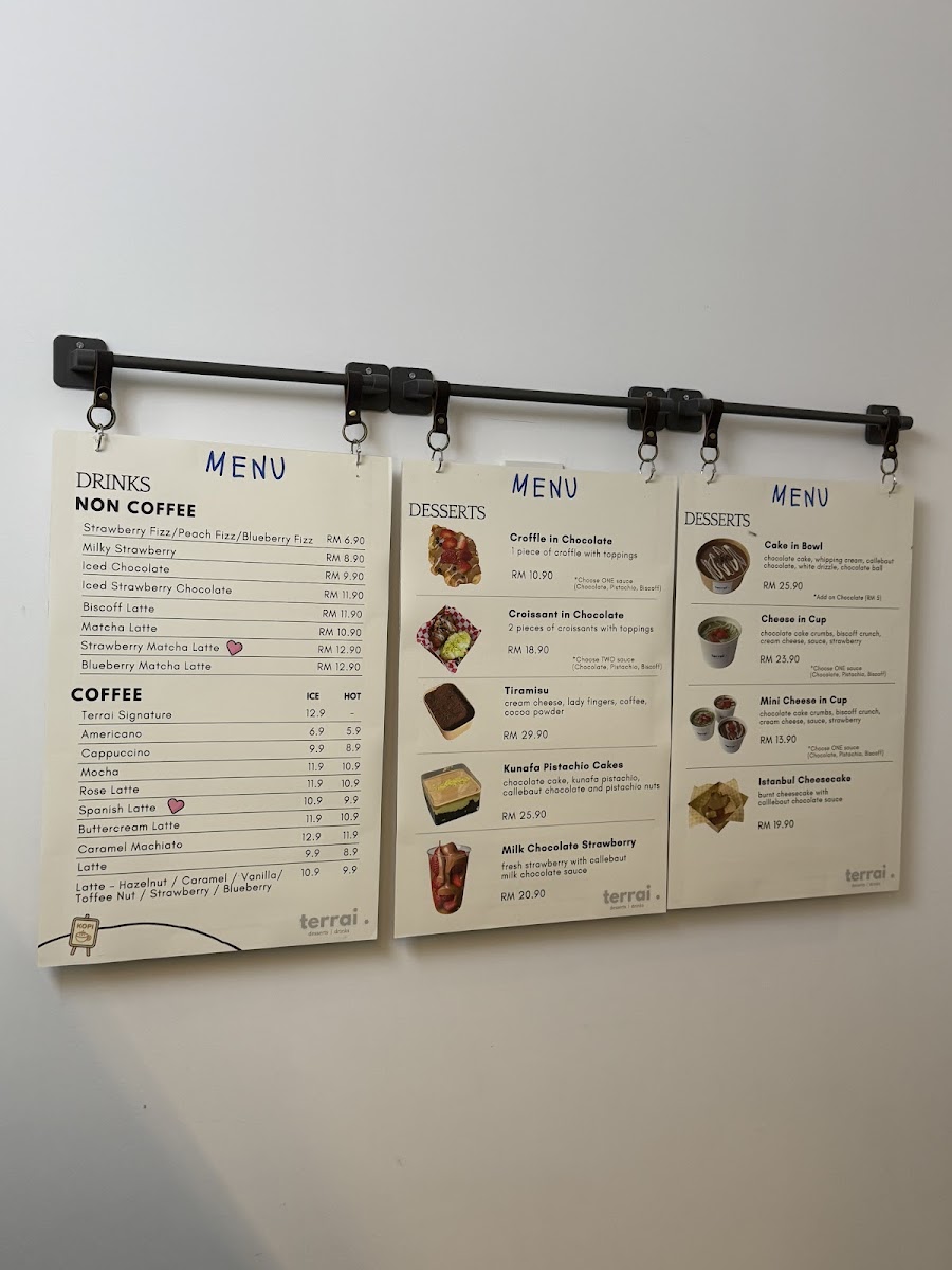 Terrai Desserts & Drinks Photo Menu 6